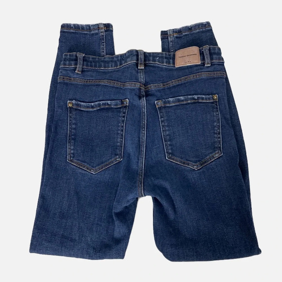 Zara Women’s Trafulac Denim Makers Skinny Jeans High Rise Size 8 Blue - Picture 6 of 9